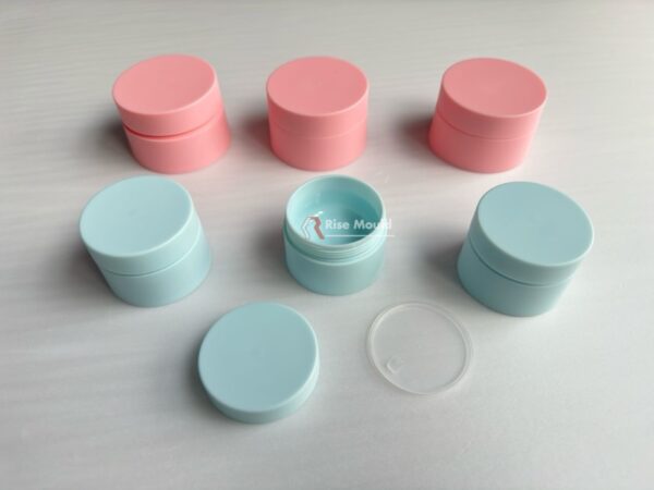 Frosted cosmetic container mould new design